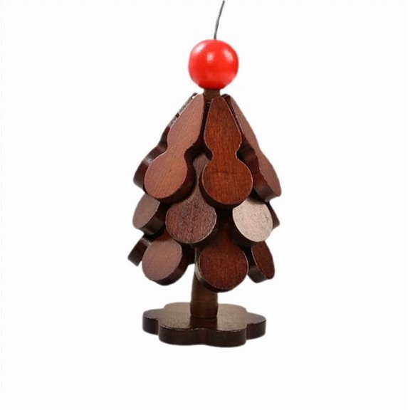 Christmas Tree Trivet Wooden Heat Resistant Hot Pad Christmas Table Decor Insulated Pot Holder Bowl Pad Wooden Coaster for Dining Table Kitchen Holiday Party Festive Home Decoration