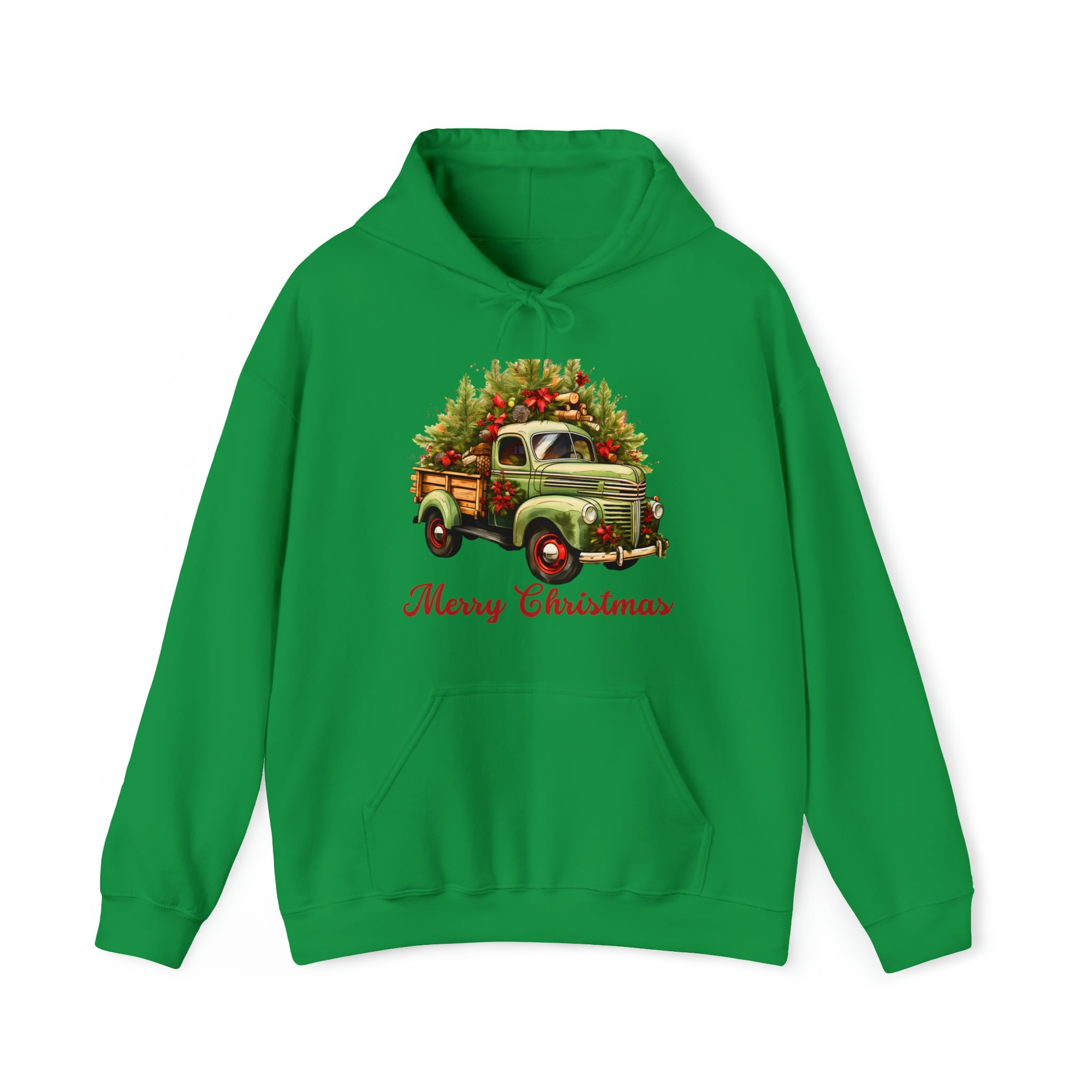 Merry Christmas Red Truck Sweatshirt, Christmas Holiday Shirt
