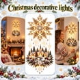 thumbnail image 1 of Christmas Tree Village Wall Hanging with Warm Lights, Illuminated Christmas Tree & Village Wall Hanging, Cascading Warm Lights, Indoor Holiday Decor, 1 of 6