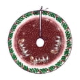 thumbnail image 1 of Christmas Tree Vintage Skirt, 35.43" Rustic Tree Mat with Snowflakes, Red Green Gold Christmas Tree Cover for Home Holiday Party Winter Farmhouse Indoor, New Year Xmas Decorations, 1 of 6