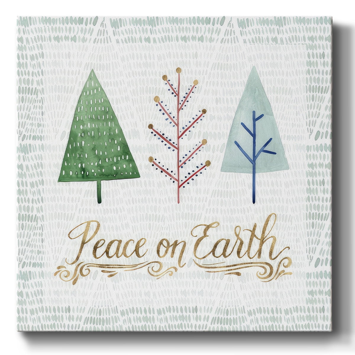 Christmas Tree Whimsy II- Gallery Wrapped Canvas