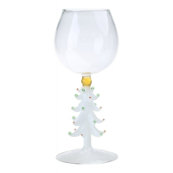 Christmas Tree Wine Glass Stem Wine Glasses Elegant Wine-Goblet Wine Glass Wine Vintage-Decor Festive-Atmosphere Gifts