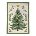 thumbnail image 1 of Christmas Tree With Acorn Burlap Garden Flag, 1 of 5