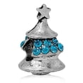 thumbnail image 1 of Christmas Tree With Blue Crystals Charm Bead for European Snake Chain Charm Bracelet, 1 of 3