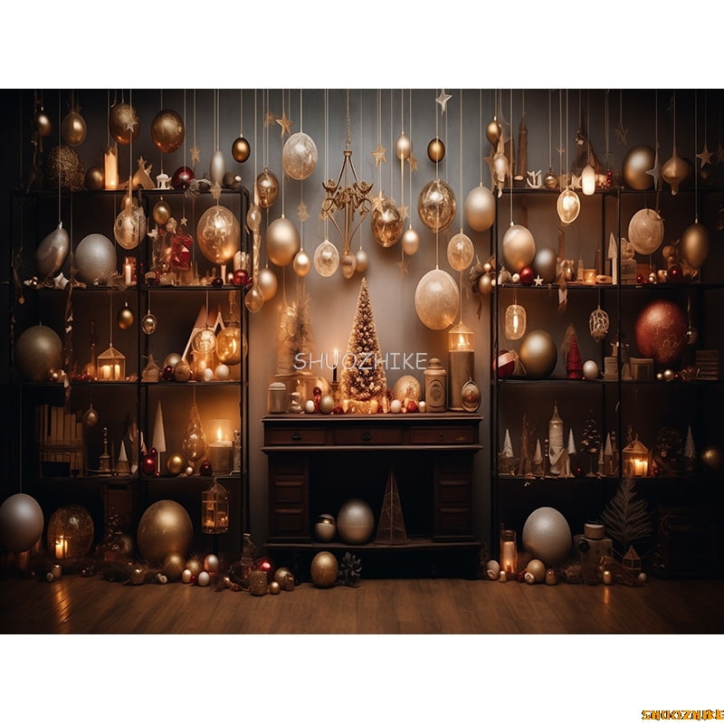 Boxes Backdrops Christmas Tree With Gift Boxes Photography Backdrops Winter Snow ...