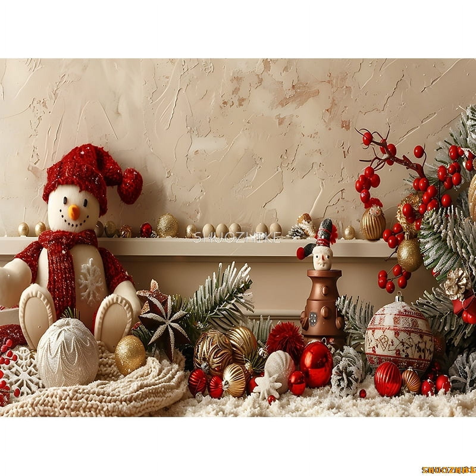 Christmas Tree With Gift Boxes Photography Backdrops Winter Snow ...