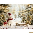 thumbnail image 1 of Christmas Tree With Gift Boxes Photography Backdrops Winter Snow rations Wood Door Fireplace Room Background Props WR-20, 1 of 5