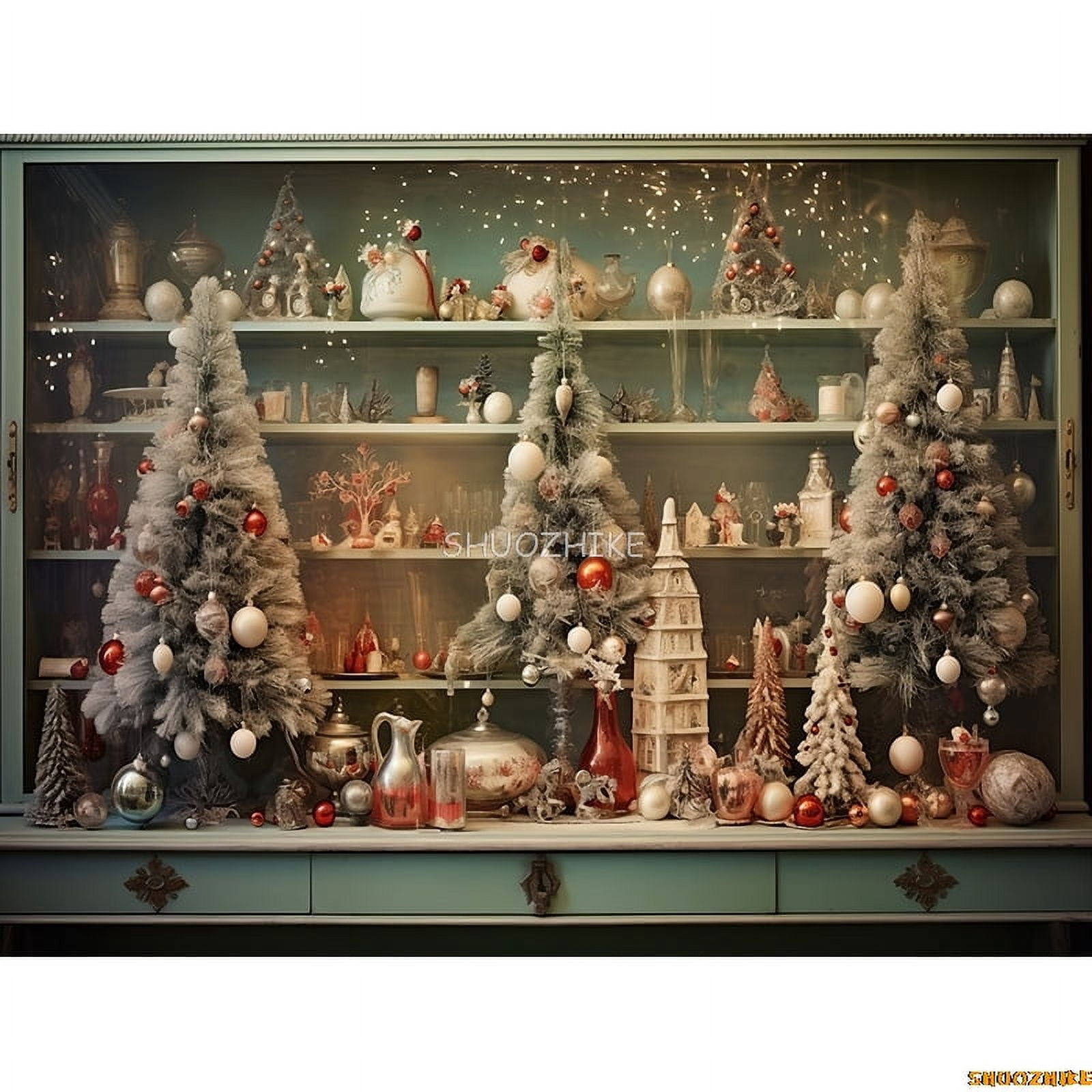 Boxes Backdrops Christmas Tree With Gift Boxes Photography Backdrops Winter Snow ...