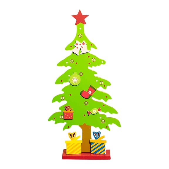 Christmas Tree Wooden Hanging Ornaments Christmas Tree Unfinished Blank Wood Pieces Wood Slices Wood Chips Embellishments Wooden Gift Tags Crafts Xmas Fireplace Decorations