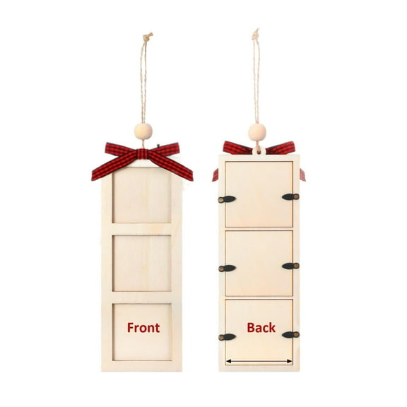 Christmas Tree Wooden Picture Frame Pendant - Christmas Tree Wooden Small Photo Album Pendant Allows Christmas Tree Pendants Not To Decorate But Also To Your Most Memories