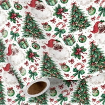 Christmas Tree Wrapping Paper Roll Elegant Gold Xmas Tree Gift Wrap Paper for Holiday Gifts, Party, DIY Crafts, 58x23in, 1 Roll