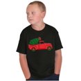 thumbnail image 1 of Christmas Tree Xmas Pick Up Truck Crewneck T Shirts Boy Girl Brisco Brands S, 1 of 6