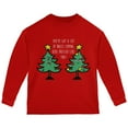 thumbnail image 1 of Christmas Tree You've Got a Lot of Balls Funny Toddler Long Sleeve T Shirt Red 3T, 1 of 1