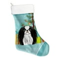 thumbnail image 1 of Christmas Tree and Japanese Chin Christmas Stocking, 1 of 2