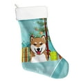 thumbnail image 1 of Christmas Tree and Shiba Inu Christmas Stocking, 1 of 2