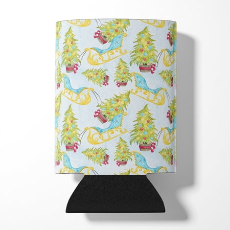 Christmas Tree and Sleigh Can or Bottle Hugger