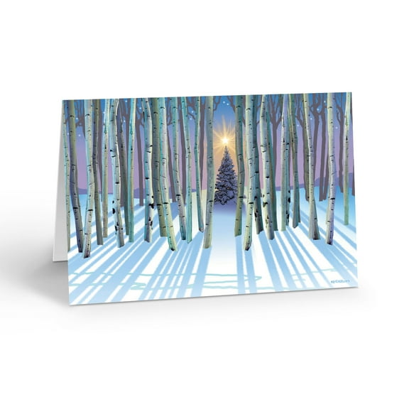 Christmas Tree in the Forest - 18 Cards and 19 Envelopes - 20166