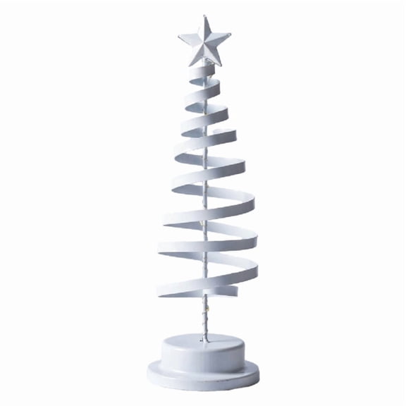 Christmas Tree with LED Light Star Toppers Battery Operated Light Up Tree Christmas Decorations Desktop Ornaments Home