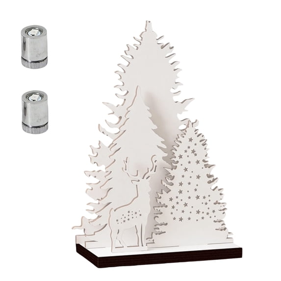 Christmas Tree with Lights,Farmhouse Table Decor Wooden Led Centerpiece,Tabletop Christmas Tree for Home Decorations,Rustic Holiday Desk Decor,1 Set