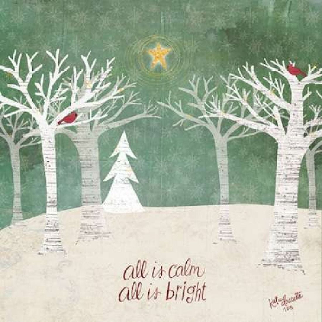 Christmas Trees Canvas Art - Katie Doucette (24 x 24)