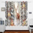 thumbnail image 1 of Christmas Trees Deer Snow Gifts Lambs Curtains Black Out 63 Inch Length Curtains for Sliding Glass Doors Bedroom Living Room 2 Panels Set, 1 of 5