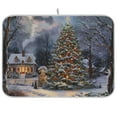 thumbnail image 1 of Christmas Trees Dish Drying Mat Dish Drainer Rack Mats Water Absorbent Non-Slip Easy Clean Heat Resistant for Kitchen Counter, 1 of 8