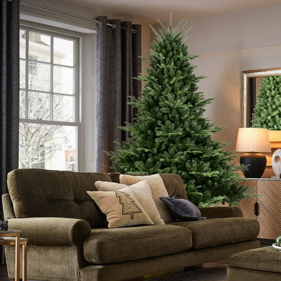 Christmas Trees Full-Shaped 5FT Christmas Tree with 1129 Tips – PE/PVC Mixed Needles, Wide Base for Large Spaces, Hinged Structure for Easy Setup, Metal Stand for Strong Support*,Artificial Christmas