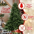 thumbnail image 1 of Christmas Trees Full-Shaped 7.5FT Christmas Tree with 2441 Tips – PE/PVC Mixed Needles, Wide Base for Large Spaces, Hinged Structure for Easy Setup, Metal Stand for Strong Support*,Artificial Christm, 1 of 12