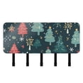 thumbnail image 1 of Christmas Trees Green Mail Holder Organizer Wall Mount with Shelf Key Holder Key Rack with 5 Key Hooks for Wall Decorative, 1 of 6