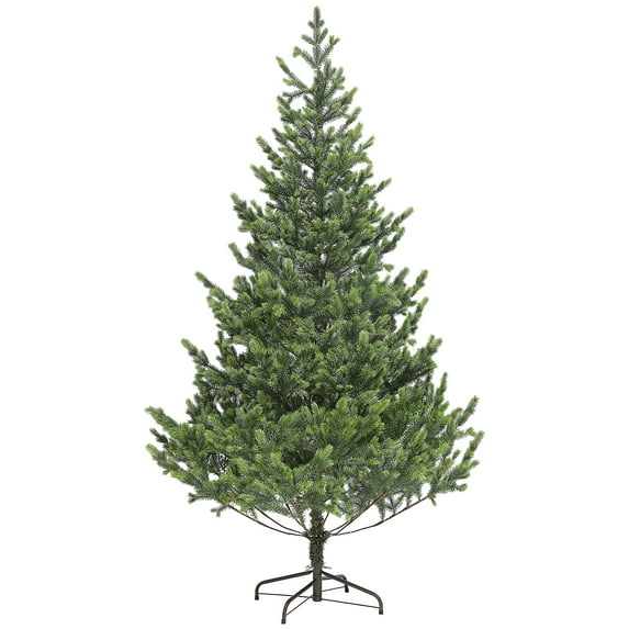 Christmas Trees HOMCOM 6ft Artificial Christmas Tree, Sparse Realistic Cedar Tree with 1933 Tips, Easy Assembly, Hinged Xmas Tree for Home Office Holiday, Green,Artificial Christmas Trees
