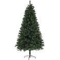 thumbnail image 1 of Christmas Trees HOMCOM 7.5ft Artificial Christmas Tree, Xmas Tree with 1346 Branch Tips, Auto Open, Holiday Décor with Steel Base for Home Office, Green,Artificial Christmas Trees, 1 of 9
