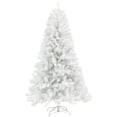 thumbnail image 1 of Christmas Trees HOMCOM 7.5ft Tall Artificial Christmas Tree, Unlit Xmas Tree with 1346 Branch Tips, Auto Open, Steel Base, Holiday Décor for Home Office, White,Artificial Christmas Trees, 1 of 9