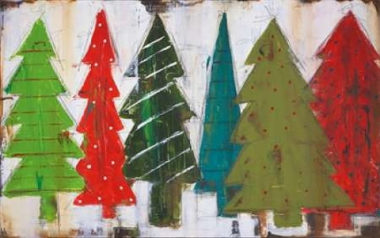 Christmas Trees I Canvas Art - Melissa Lyons (24 x 36)