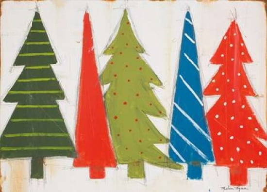 Christmas Trees II Canvas Art - Melissa Lyons (18 x 24)
