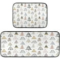 thumbnail image 1 of Christmas Trees Kitchen Mat - Cushioned Anti Fatigue Kitchen Rug Set of 2, Non Slip Waterproof Kitchen Mats for Kitchen, Laundry, Sink, Office 19.7"×27.6"+19.7"×47.2" Home Decor, 1 of 7