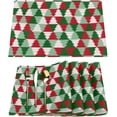 thumbnail image 1 of Christmas Trees Placemats Set of 6 Rectangle Table Mats Washable Heat-Resistant Place Mat for Kitchen Dining Table Decor Indoor Outdoor, 1 of 6