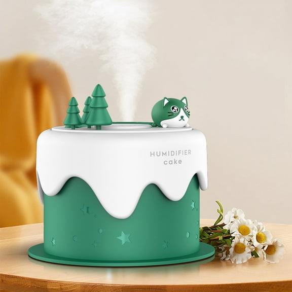 Mouliraty Christmas Trees Portable Humidifier, Small Cool Mist Humidifier, Spray For 10 Hours USB Desktop Humidifier For Bedroom Office Home, Gift Auto Shut-Off,Gift