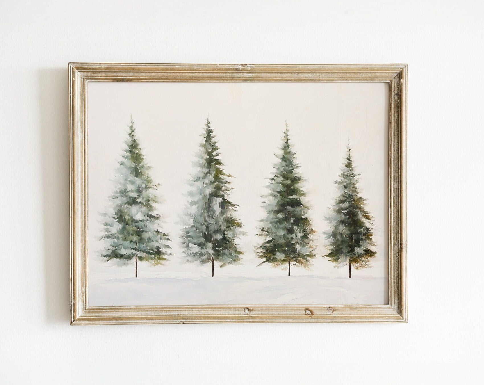 Christmas Trees Print Winter - Christmas Trees Print Winter Holiday Decor Pine Evergreen Tree Art Snowy Forest Painting Farmhouse Rustic Vintage Nature Oil 24x36 UNFRAMED Ac426cf2 C388 46ef 91d1 Ff997fd1578c.9f657ff75253be7f1b14742b75ef20b5