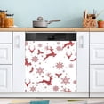 thumbnail image 1 of Christmas Trees and Snowflakes Dishwasher Magnet Cover Magnetic Dishwasher Refrigerator Sticker Door Home Decorative Art Kitchen Panel Decal 23x26 Inch, 1 of 6