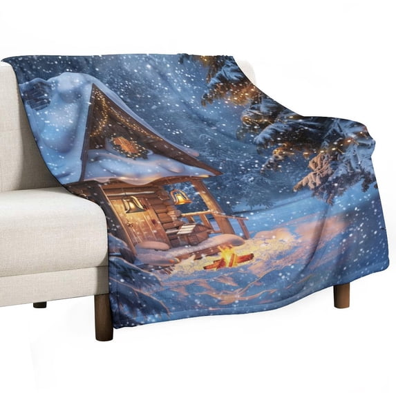 Christmas Trees, Snowmen Blanket for Bed Throw Blanket for Women, Men And Kids Super Soft Plush Blanket Throw, Print Blanket, Blanket for Kids