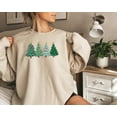 thumbnail image 1 of Christmas Trees Sweatshirt Festive Holiday Shirt Cute Christmas Tree Design Comfy Winter Sweater Holiday Season Apparel Xmas Gift, 1 of 5