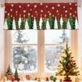 thumbnail image 1 of Christmas Trees Valances for Windows 54x18 inch Red Snowflakes Xmas Curtain Valance for Kitchen Bathroom Bedroom Living Room Decor, 1 of 5
