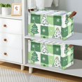 Christmas Trees and Stars Foldable Storage Large Fabric Storage Baskets
