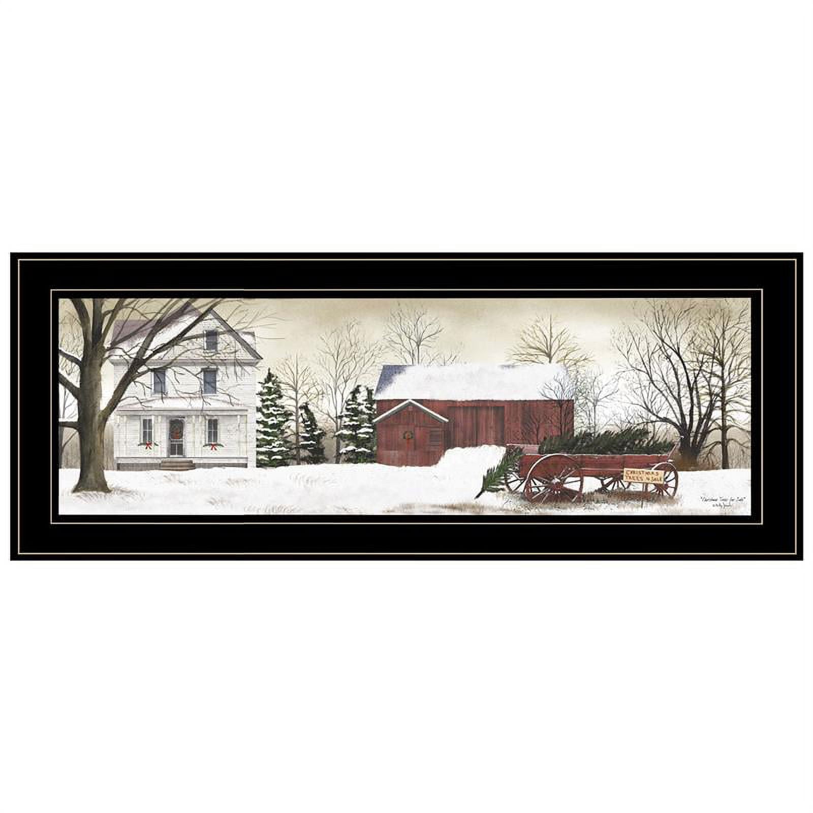 Christmas Trees for Sale Black Framed Canvas Print