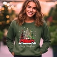 thumbnail image 1 of Christmas Truck Sweatshirt: Festive Xmas Tree Long Sleeve, 1 of 5