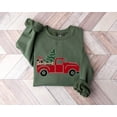 thumbnail image 1 of Christmas Truck Sweatshirt, Womens Christmas Tree Shirt, Christmas Gift, Holiday Sweaters, Christmas Crewneck, Xmas Tshirt, New Year Shirt, 1 of 5
