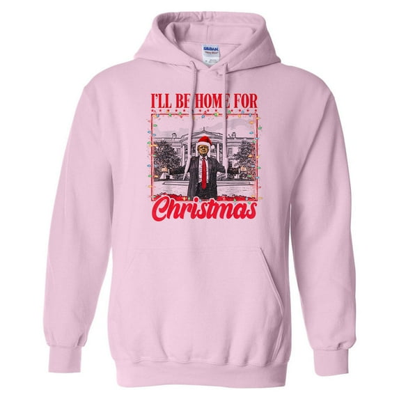 Christmas Trump 2024 Hoodie Sweatshirt Unisex 2X-Large Pink