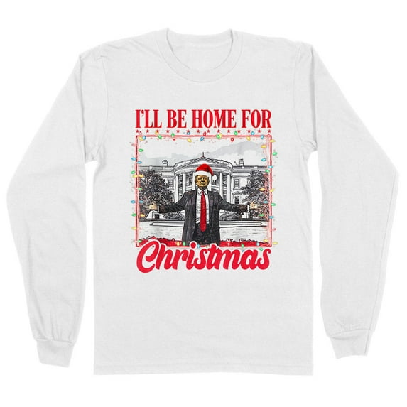 Christmas Trump 2024 Long Sleeve Shirt Unisex Large White