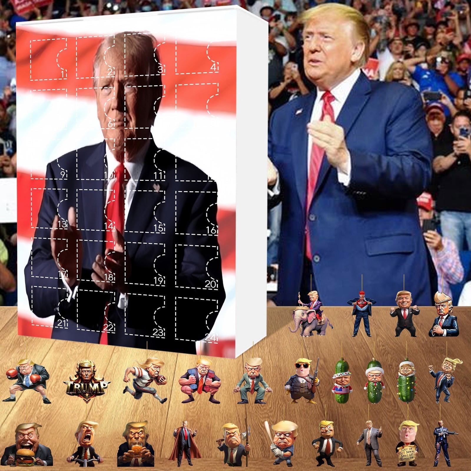 Christmas Trump Advent Calendar 2024 Donald Trump Countdown 24Day