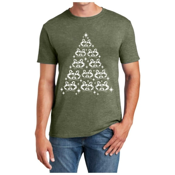 Christmas Tshirt Men Short Sleeve Funny Graphic Pajamas Tee Crew Neck Casual 2025 Fashion Family Xmas Gift Men T Shirts Army Green XXXL